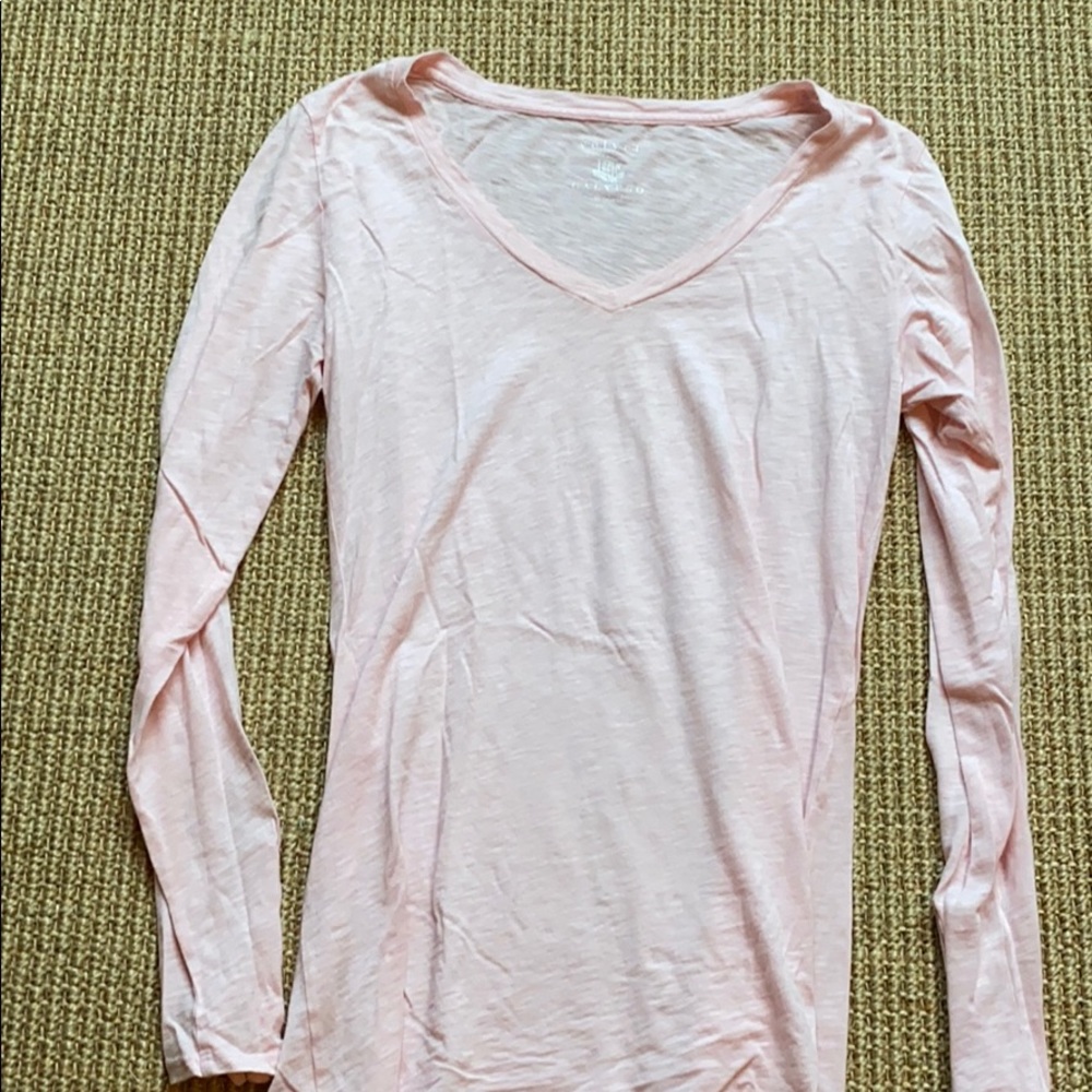Long sleeve pink t